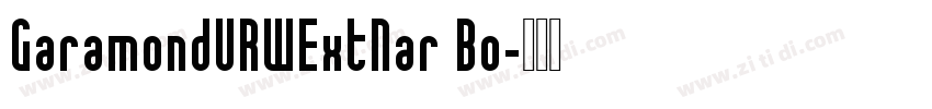 GaramondURWExtNar Bo字体转换